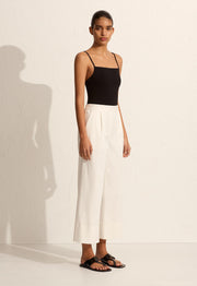 Cropped Summer Trouser - Chalk - Matteau